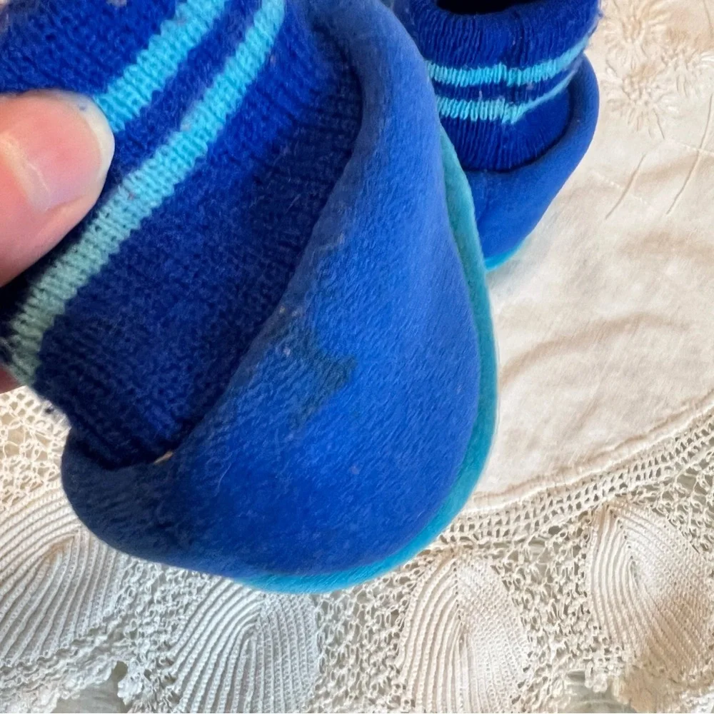 Vintage Toddler Thomas the Train Tank Engine Slippers Size 5-6